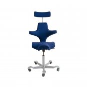 Blå färg capisco ergonomisk sadelstol
