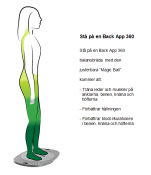 Back App 360 balansbräda förhindrar skador på anklar, knän och höfter